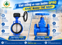 Van cổng và van bướm GPRO khác nhau thế nào khi lắp cho đường ống nước?
