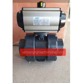 Van nhựa racco đôi điều khiển bằng khí nén                 